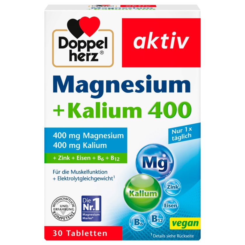 Doppelherz Magnesium 400 + Kalium 30 Tabletten